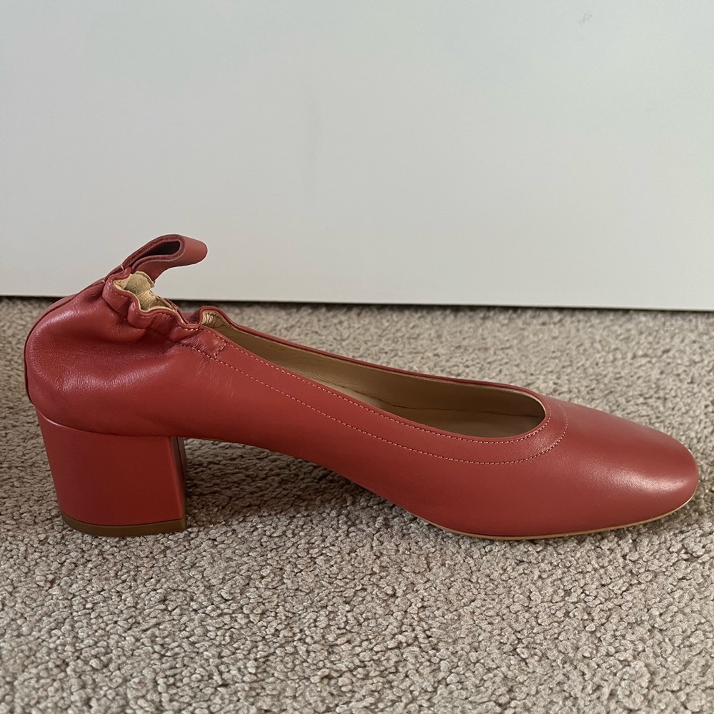 8.5 Limited Edition Burnt Sienna Everlane Day Heels
